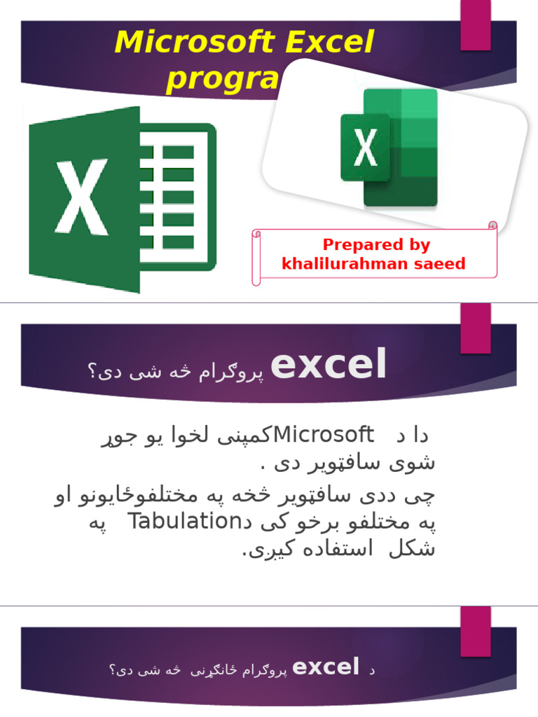 Microsoft Excel Program-1 | PDF