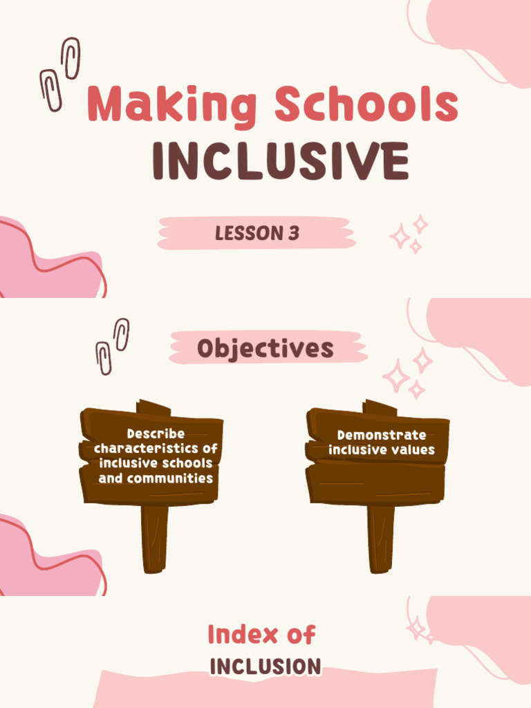 Characteristics of Inclusive Schools | PDF | Inclusion (Education ...