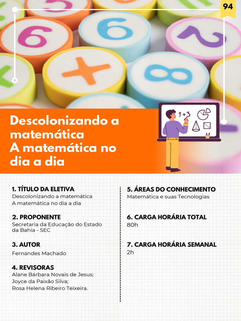 Matemática No Dia A Dia | PDF | Matemática | Pedagogia