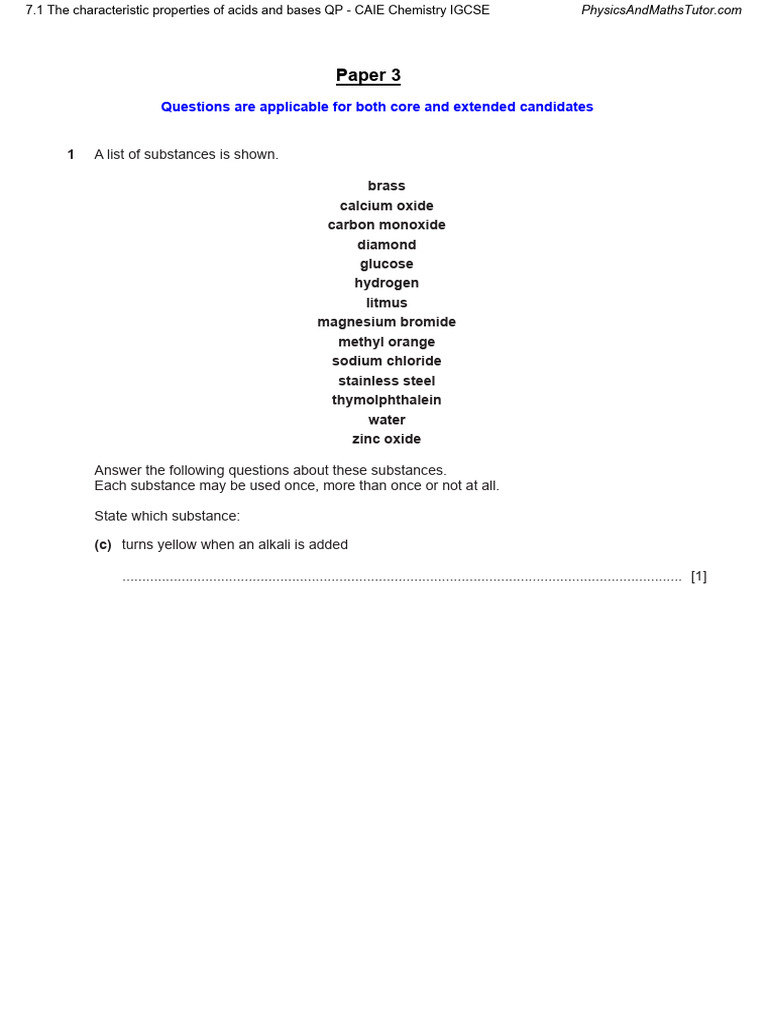 Acids, Bases, and Reactions Overview | PDF | Acid | Hydroxide