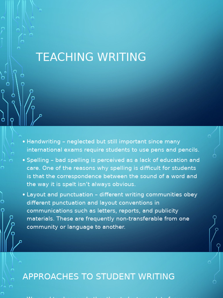 Teaching Writing: Process and Genres | PDF | Genre | Writing