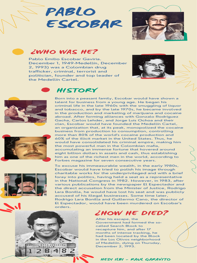 Pablo Escobar: Rise and Fall of a Drug Lord | PDF | Members Of Criminal ...