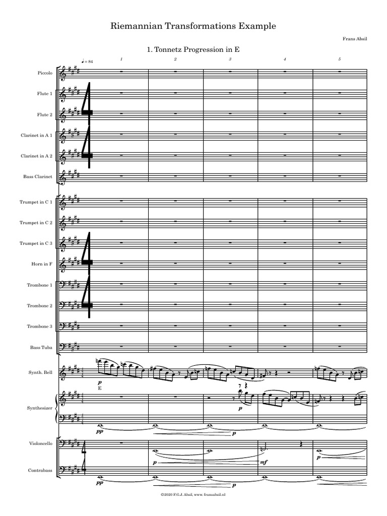 Riemann Transformations Pt4 | PDF | Trombone | Music Production