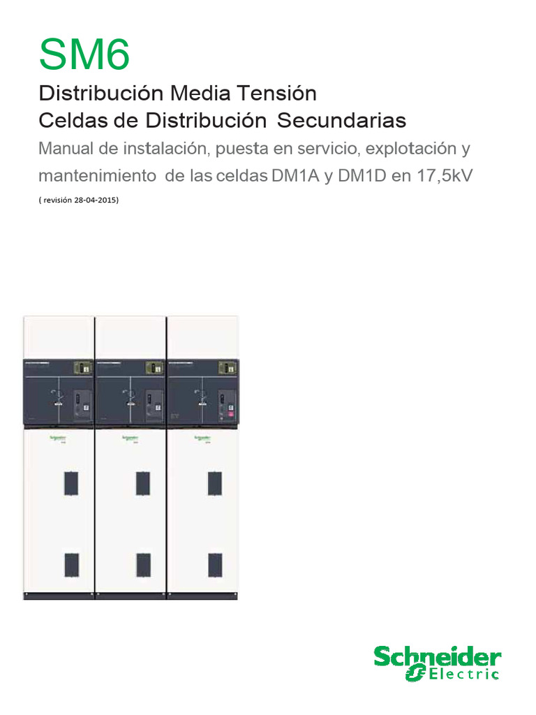 Manual SM6 DM1 17,5kV V02 v4 | PDF | Tornillo