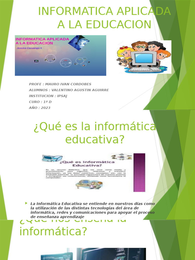 Informática en la Educación Actual | PDF | Tecnologia Educacional