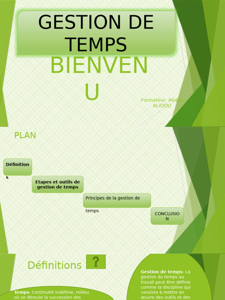 Gestion de Temps Revu | PDF | Gestion du temps | Compétences ...