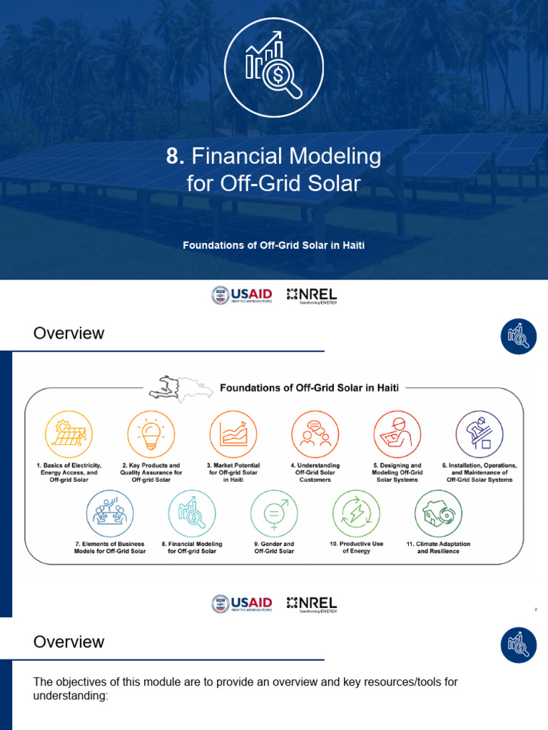 Off-Grid Solar Financial Modeling Guide | PDF | Net Present Value ...