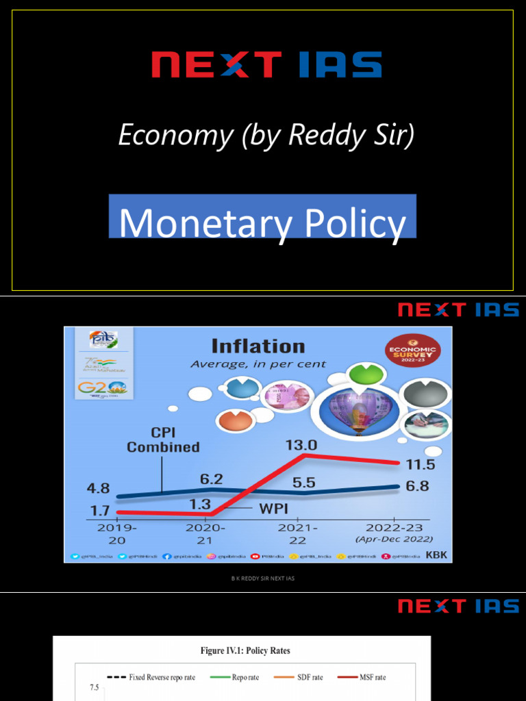 Understanding India's Monetary Policy | PDF | Money | Reserve Bank Of India