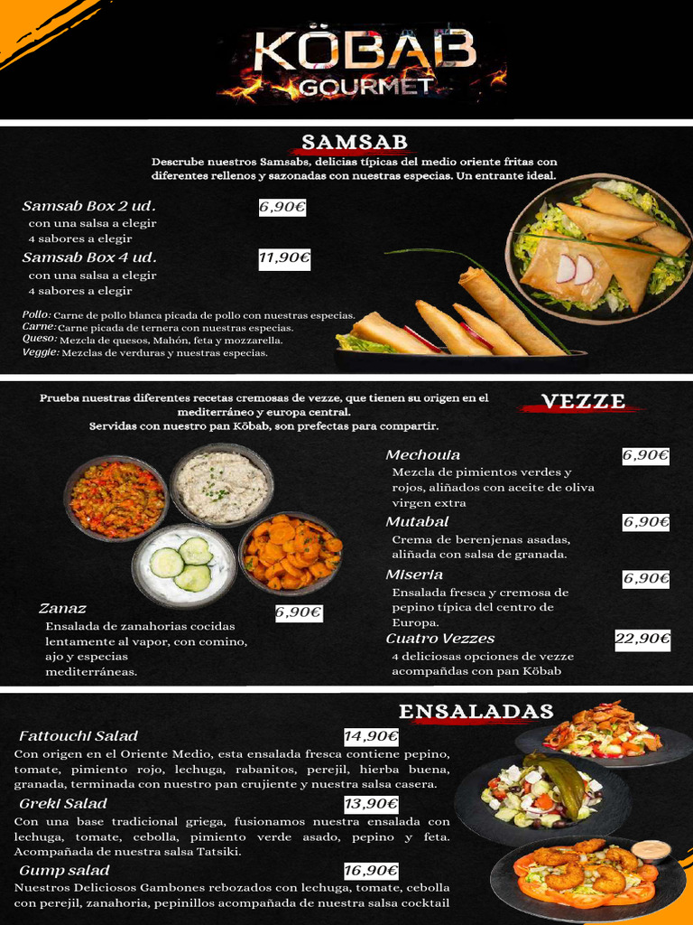 Menu KG | PDF | ensalada | Alimentos