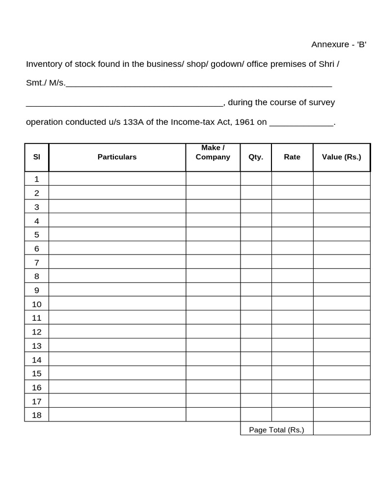 Stock Inventory | PDF