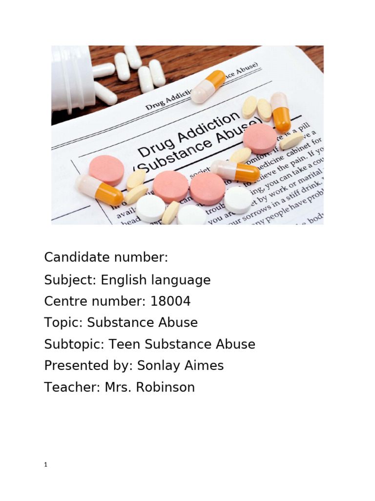 Teen Substance Abuse Insights and Reflections | PDF | Adolescence ...