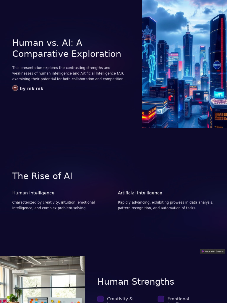 Human Intelligence vs. AI Strengths | PDF | Intelligence (AI ...
