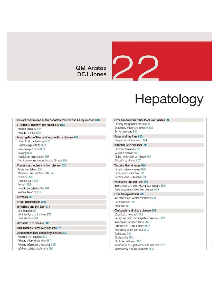 24th Hepatology جداول دافيدسون | PDF | Liver | Cirrhosis