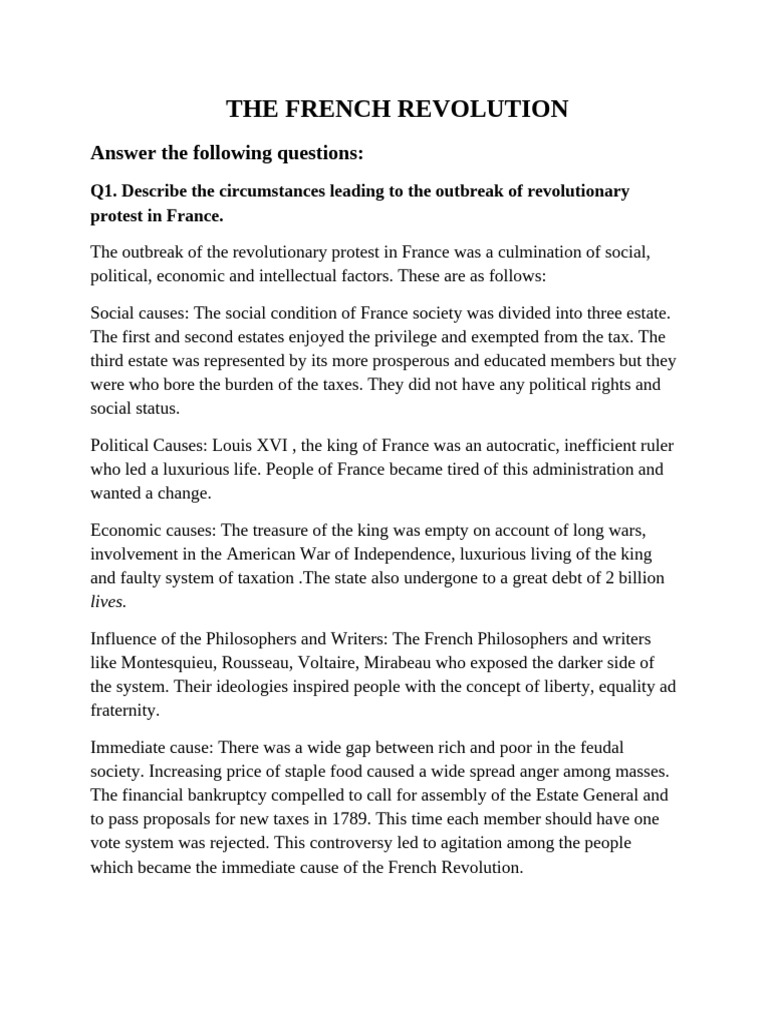 Share CLASS IX HIS - L-1 - FRENCH REVOLUTION | PDF | French Revolution ...