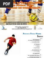 Download Dossier Campus de tecnificacin de Futbol Sala Ciudad de Torrevieja 2012 by Campus Torrevieja SN84101529 doc pdf