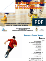 Dossier Campus de tecnificación de Futbol Sala "Ciudad de Torrevieja 2012"