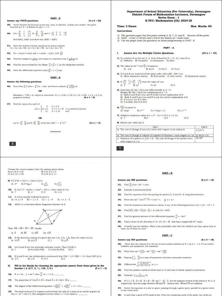 Question Paper M | PDF