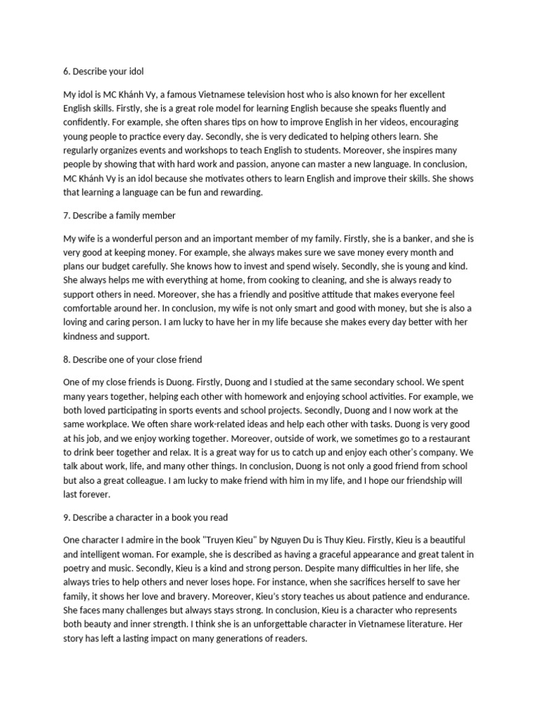 My Idol: MC Khánh Vy's Impact | PDF