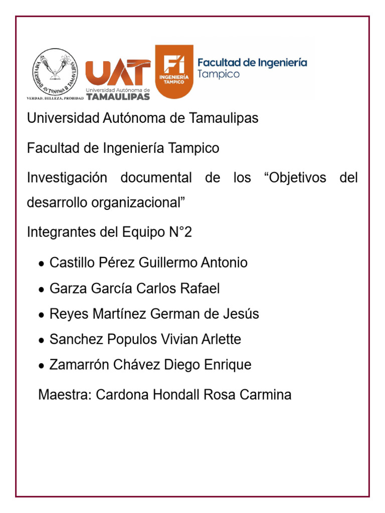 Objetivos del Desarrollo Organizacional | PDF | Business | Liderazgo