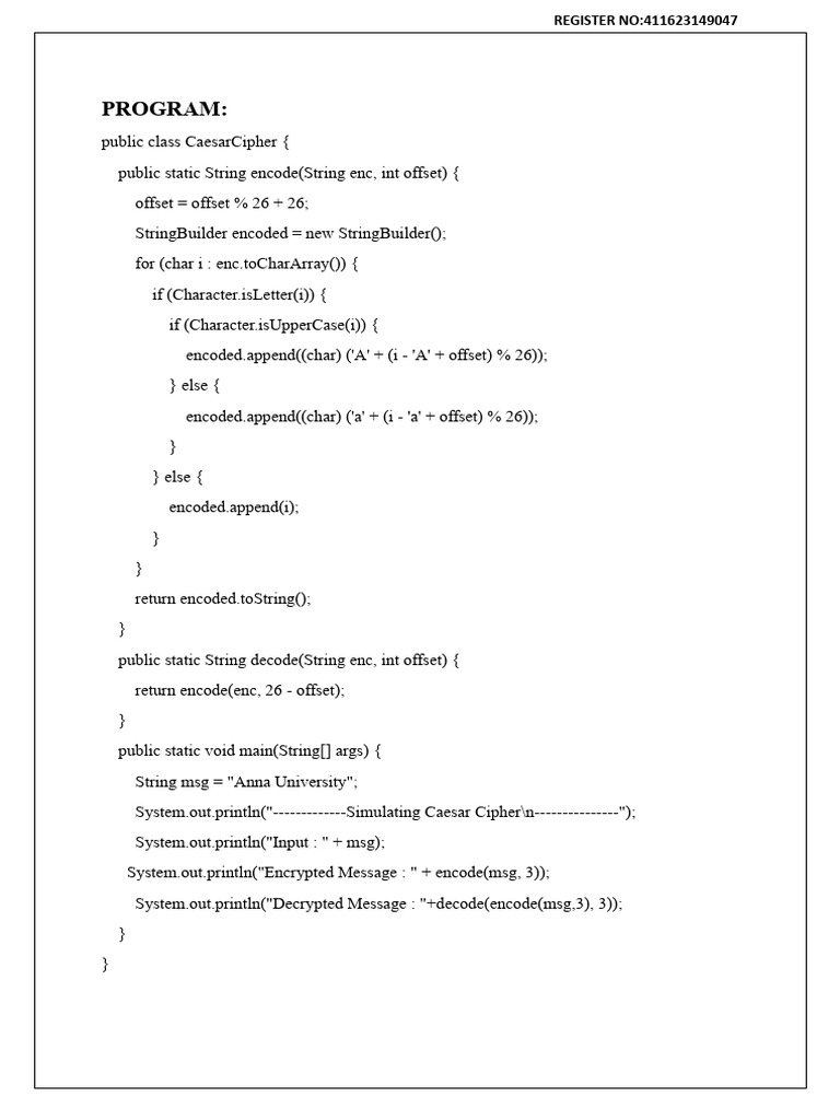 Java Cipher Algorithms Overview | PDF | Encryption | Cipher