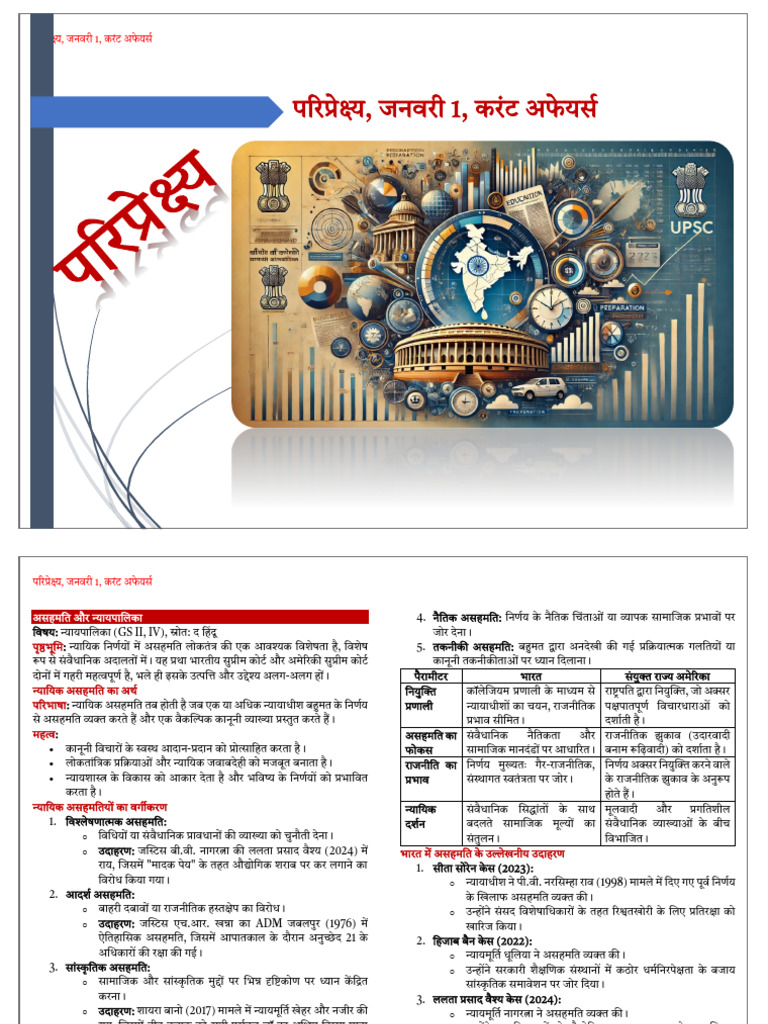 January 1 Current Affairs Hindi | PDF