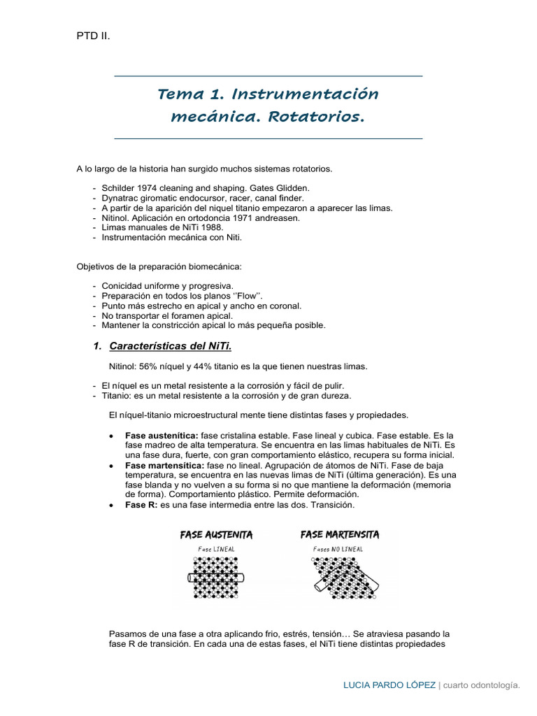 Tema 1. Instrumentacion Mecanica Rotatorios Final | PDF | Materiales de ...