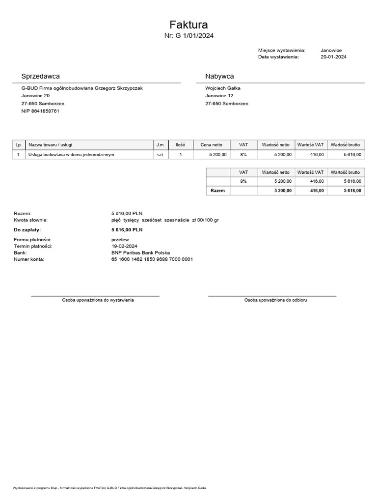 G 1-01-2024 (G-BUD Firma Ogolnobudowlana Grzegorz Skrzypczak - Wojciech ...