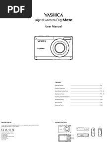 YASHICA DigiMate User Manual
