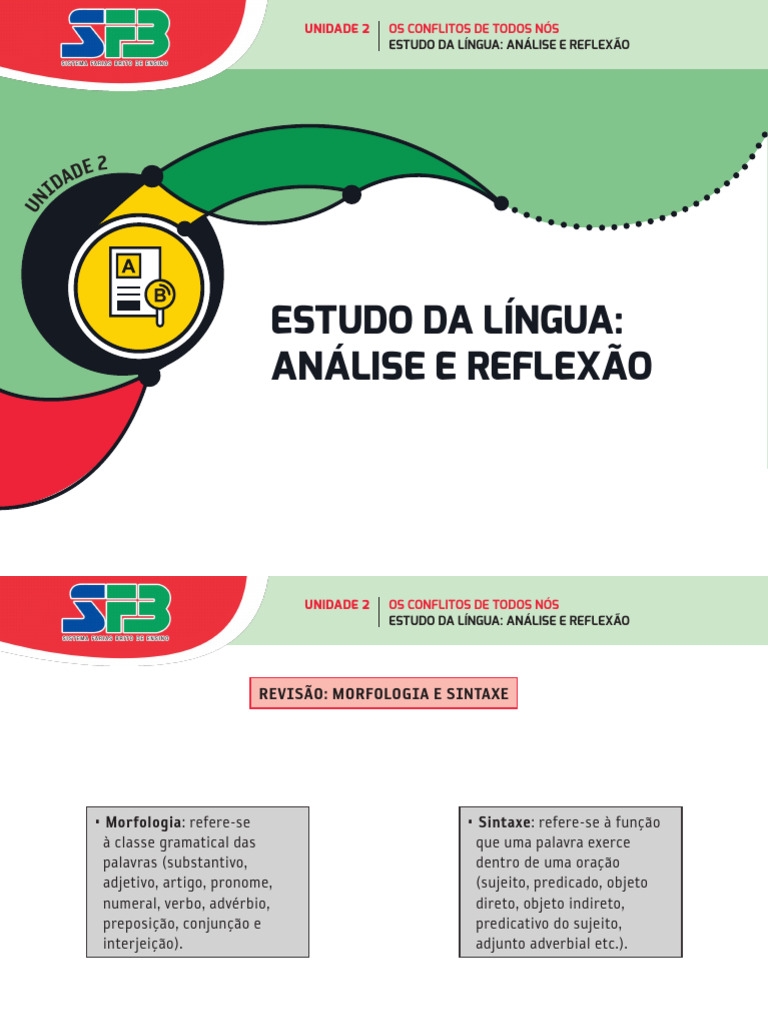 Análise de Morfologia e Sintaxe em Português | PDF | Substantivo ...