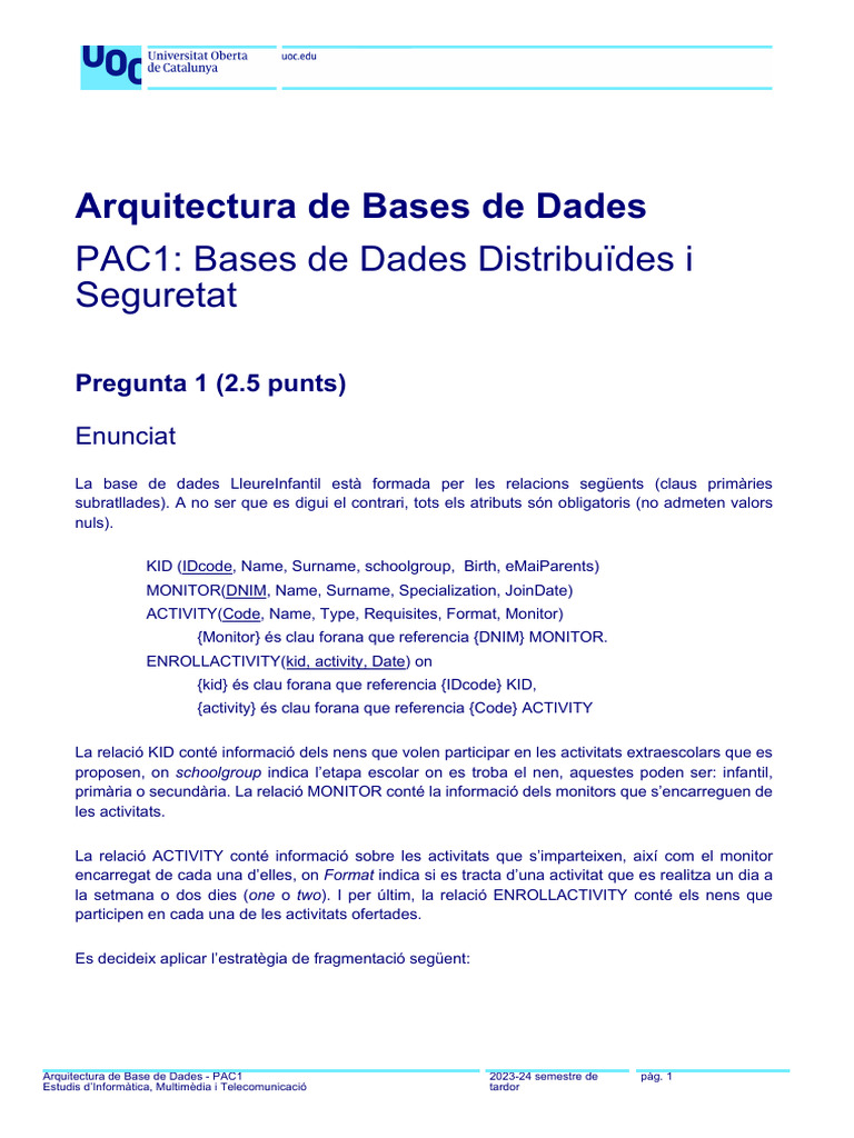 PAC1 Enunciat | PDF