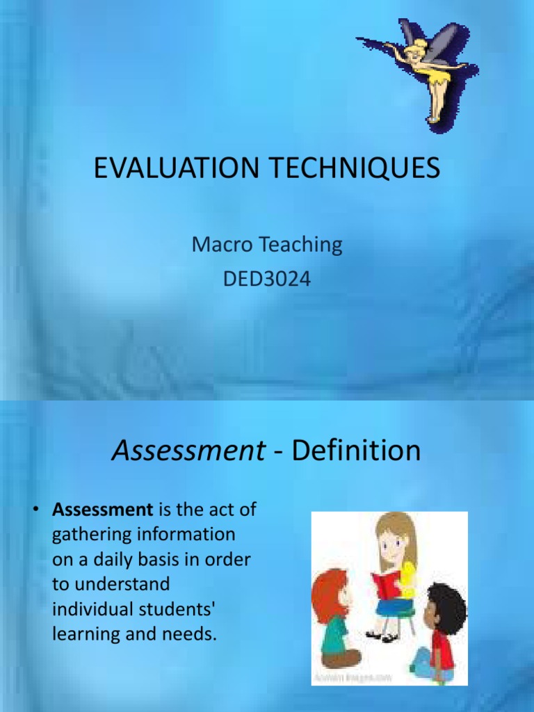Evaluation Techniques in Education | PDF | Educational Assessment ...