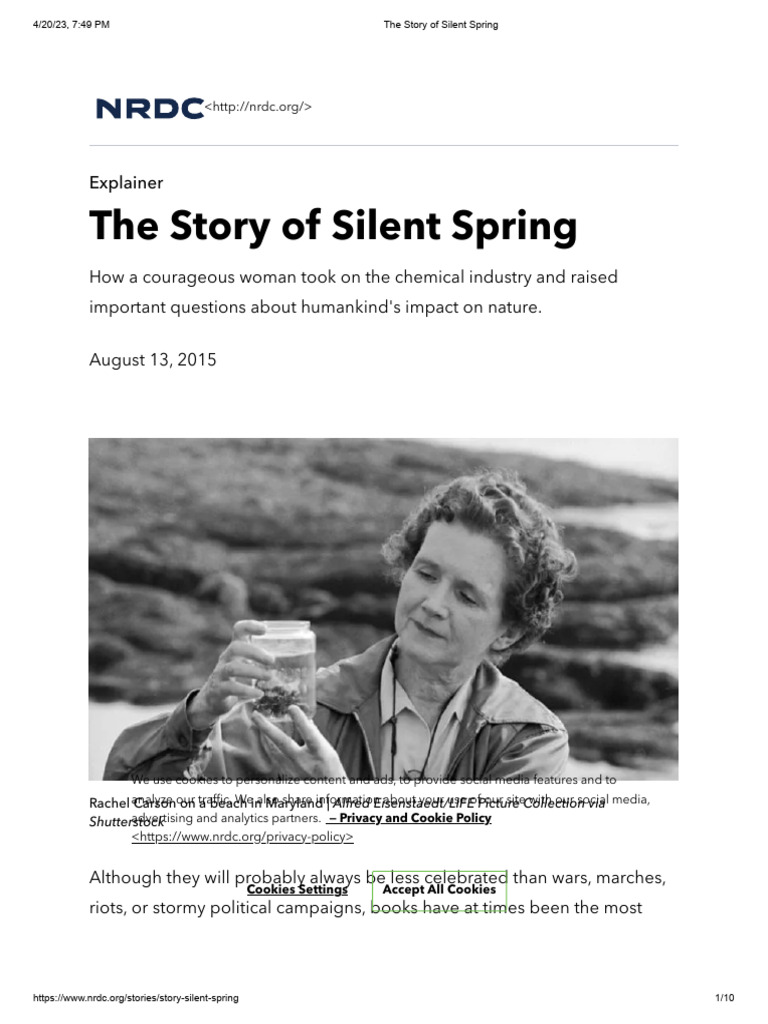 Rachel Carson's Silent Spring Impact | PDF