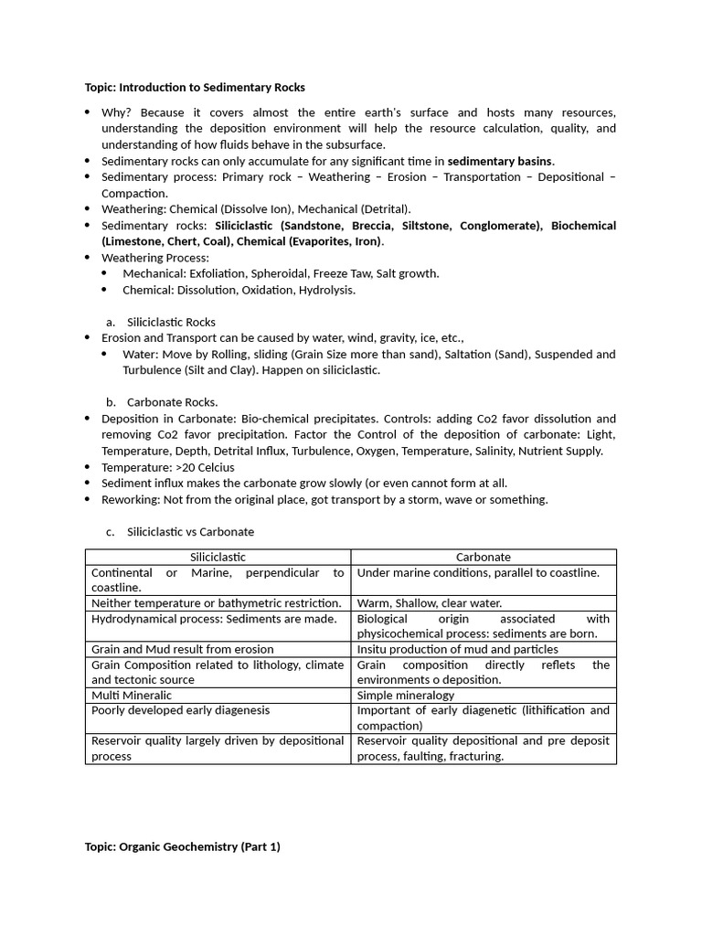 Understanding Sedimentary Rocks and Processes | PDF | Sedimentary Rock ...