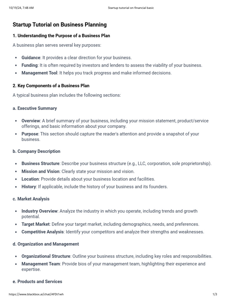 Startup Tutorial On Planning | PDF | Startup Company | Small Business ...