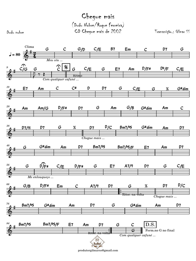 Letra da Música 