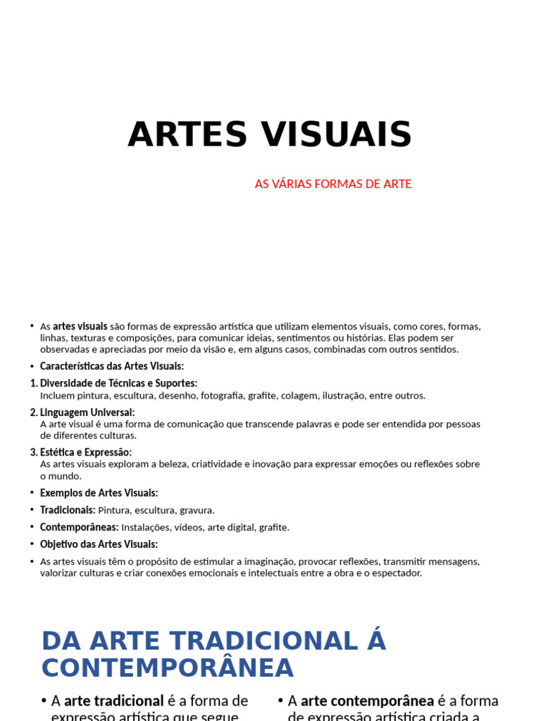 O Poder das Artes Visuais | PDF | Pinturas | Escultura
