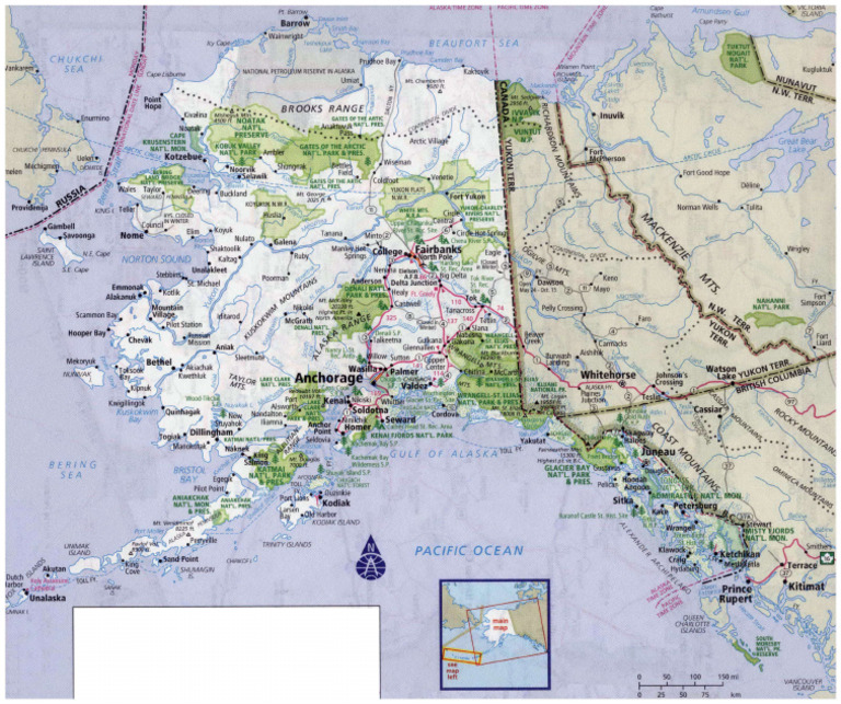 Alaska Road Map 2 | PDF