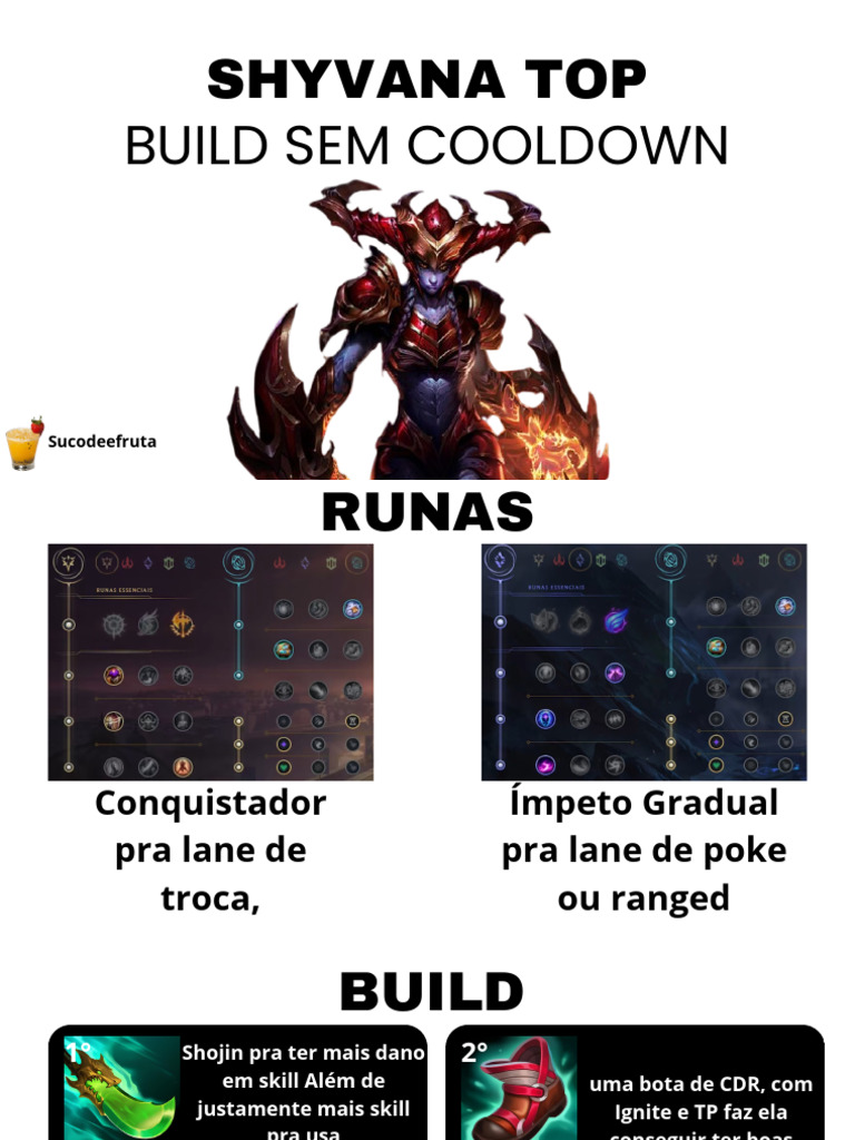 Build e Runas para Shyvana Top | PDF