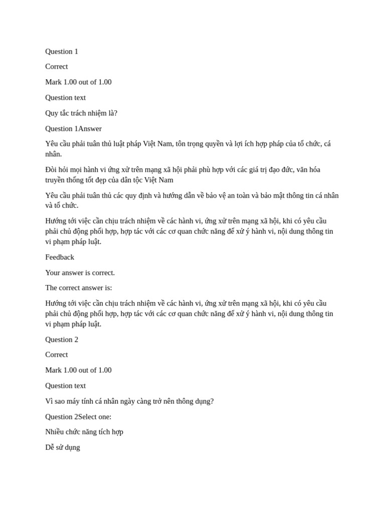 Questio 1 | PDF