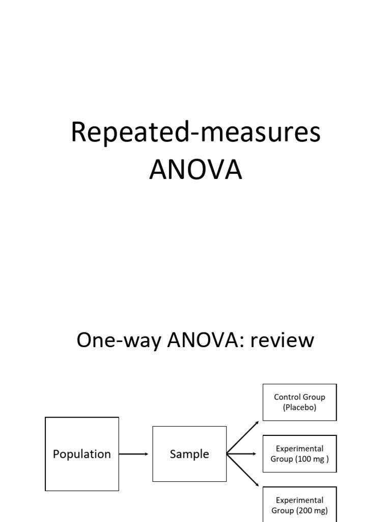 L07 - Repeated Measures ANOVA - 1 Per Page | PDF | Analysis Of Variance ...