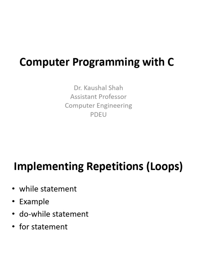C Programming: Loops Explained | PDF