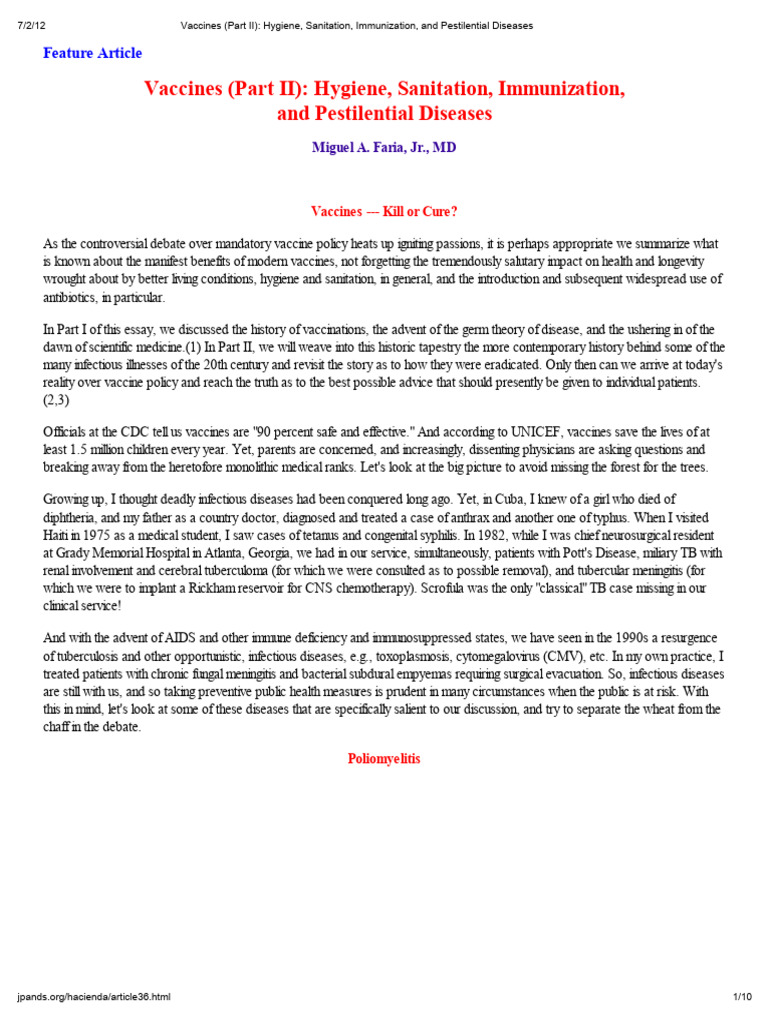 Vaccine Impact on Public Health History | PDF | Measles | Vaccines