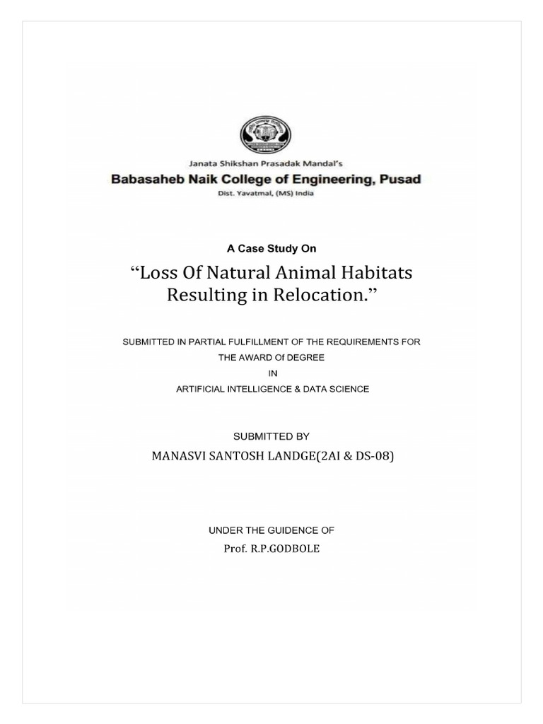 Habitat Loss and Animal Relocation Guide | PDF | Conservation Biology ...