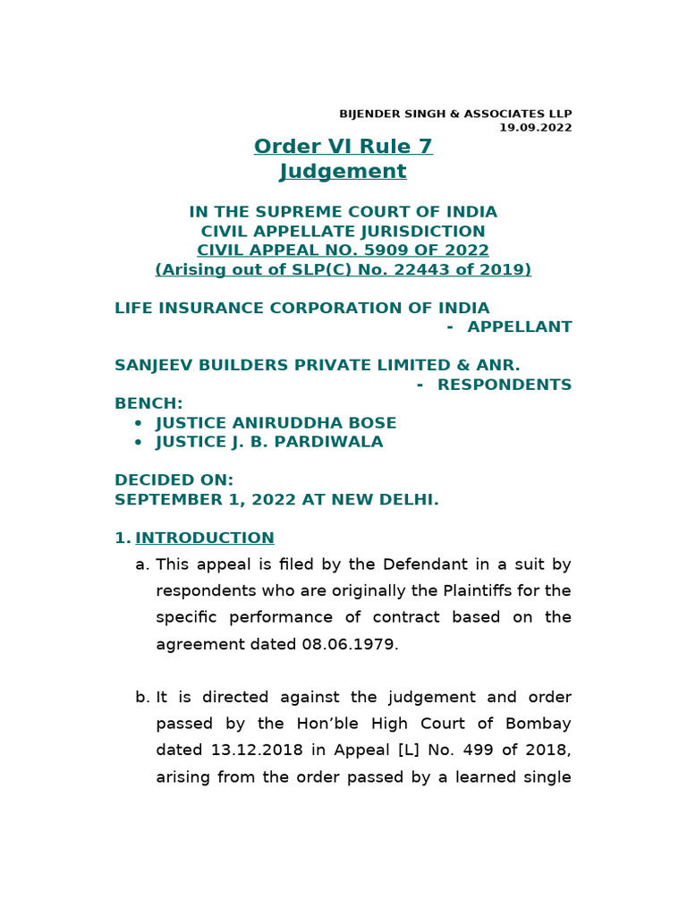 Supreme Court Ruling on CPC Amendments | PDF | Lawsuit | Pleading