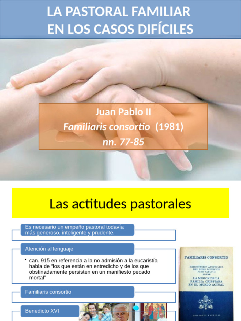 Pastoral Familiar en Situaciones Difíciles | PDF | Matrimonio | Iglesia ...