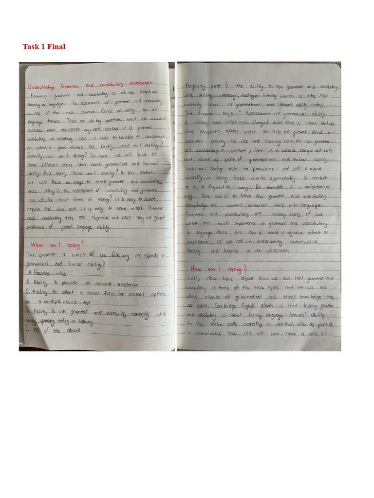 Grammar Testing Strategies and Examples | PDF | Learning | Human ...