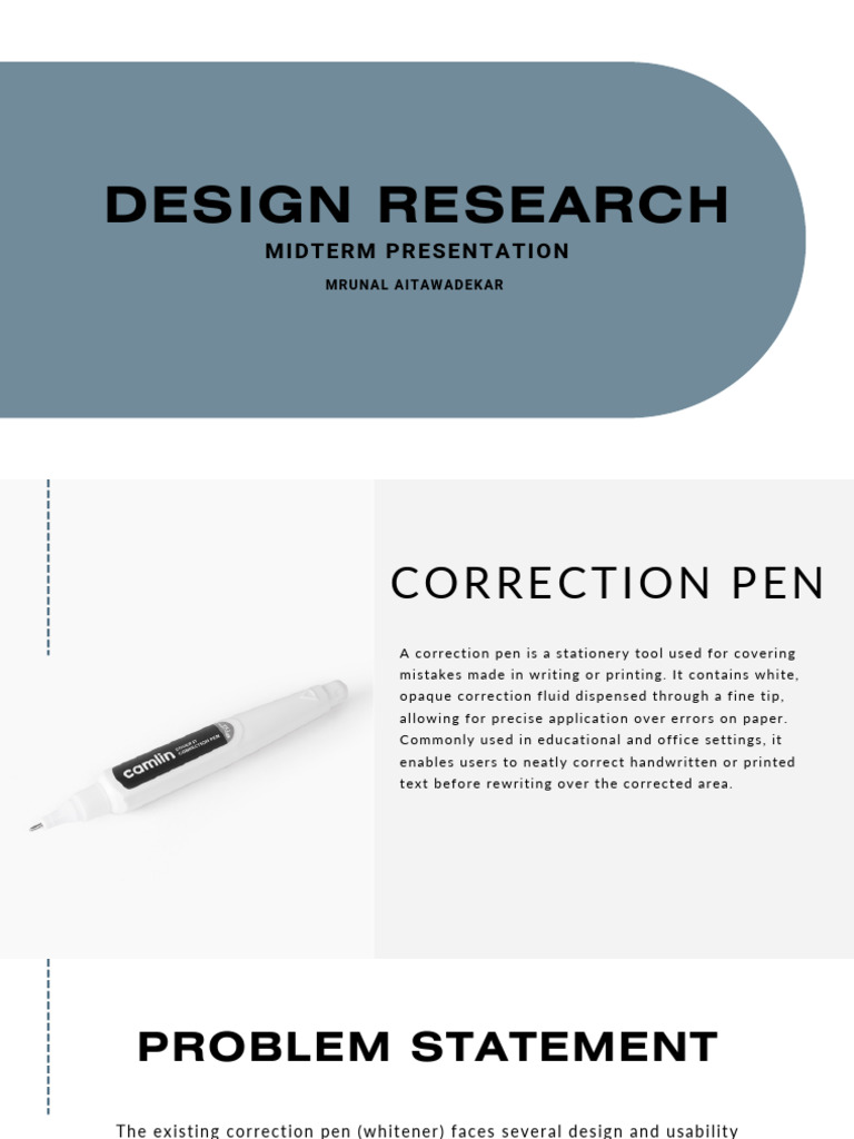 Innovative Correction Pen Design Solutions | PDF | Ink