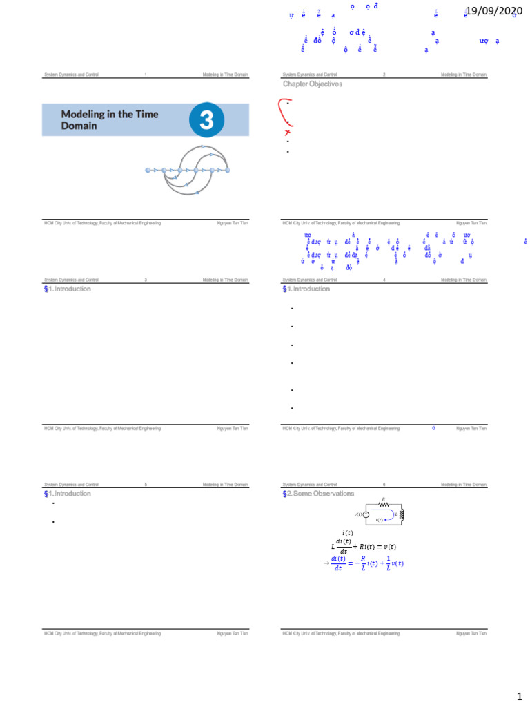 Ch.03 Modeling in Time Domain | PDF | Variable (Mathematics) | Applied ...