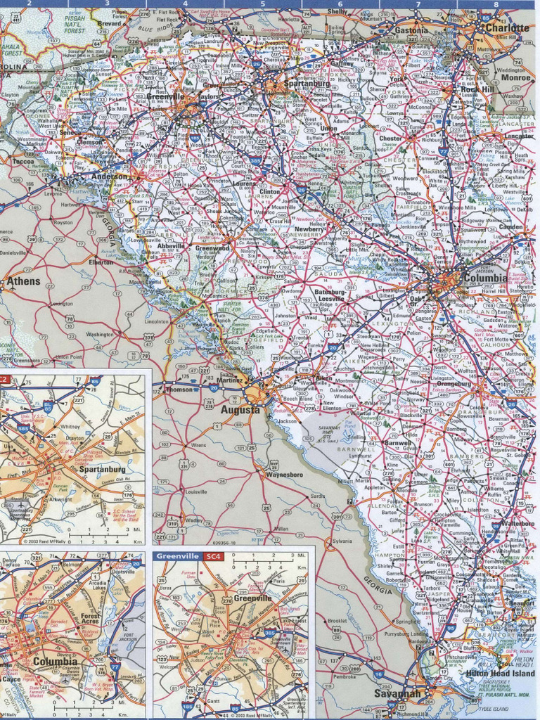 South Carolina Road Map | PDF