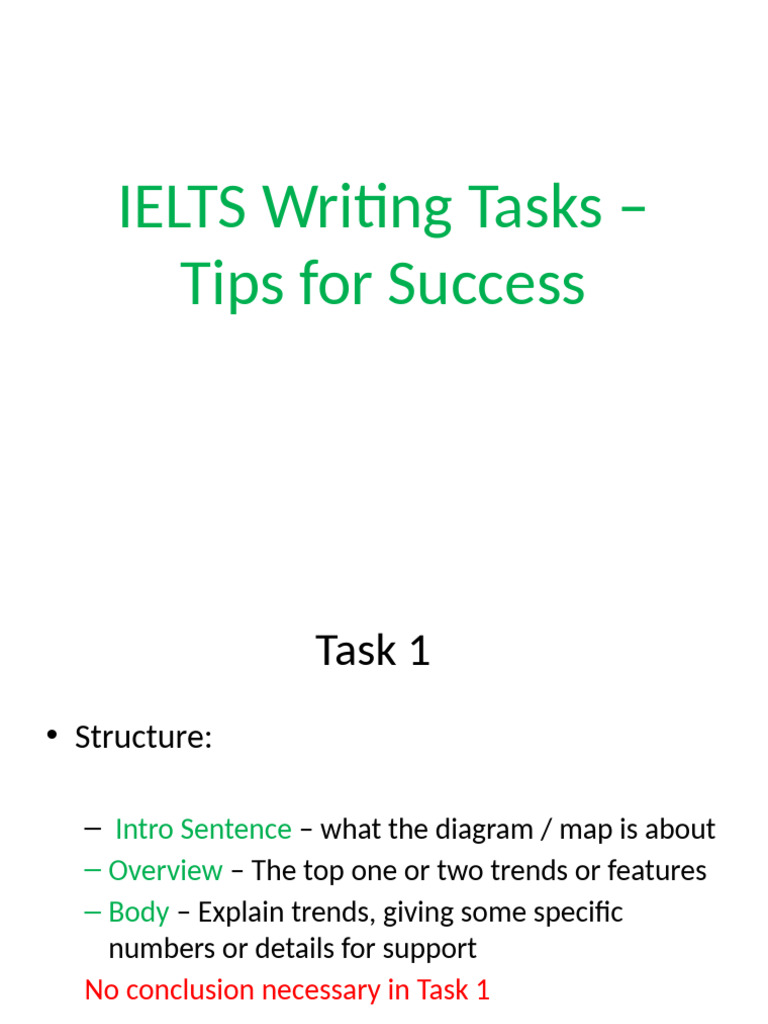IELTS Writing Task Success Tips | PDF | Linguistics